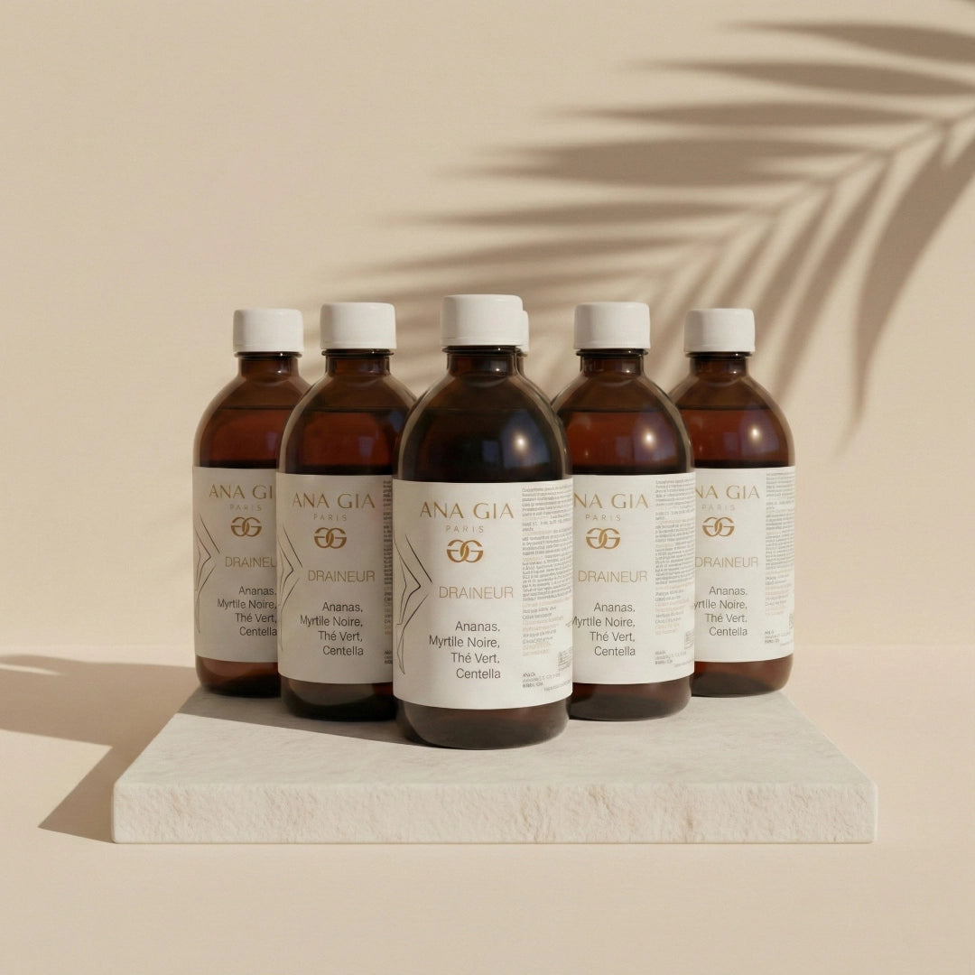 Draineur Silhouette & Fermeté – Ananas, Centella et Thé Vert (Pack de 6)